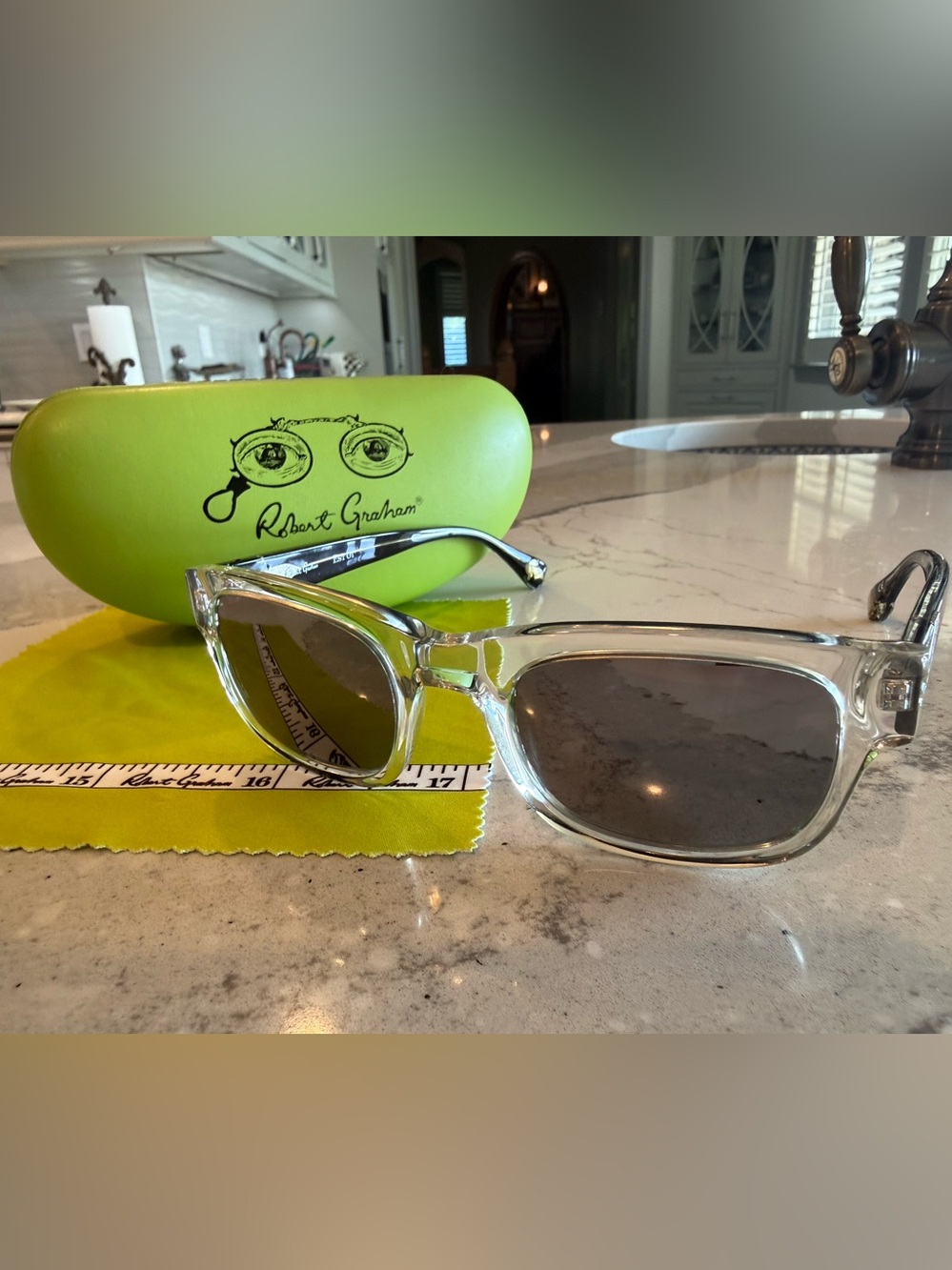 Men's Robert Graham clear frame sunglasses
